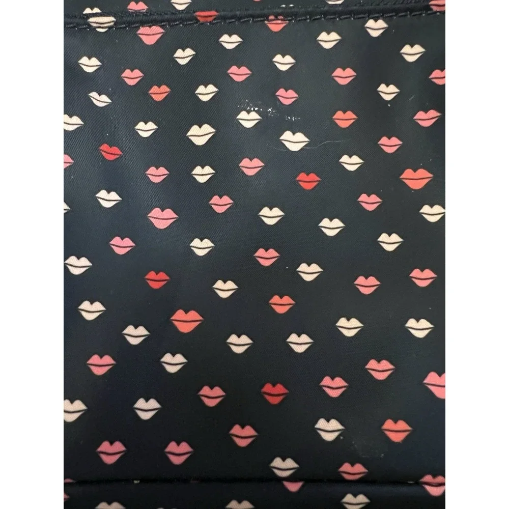 Kate Spade Watson Lips Hartley Nylon Mini Backpack bag purse Navy And Pink